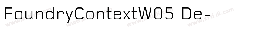 FoundryContextW05 De字体转换